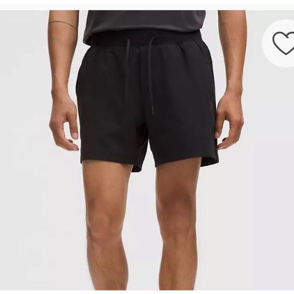 Lululemon Zeroed In Short 5” Inseam Men’s Sz M Black Drawstring - Picture 1 of 10